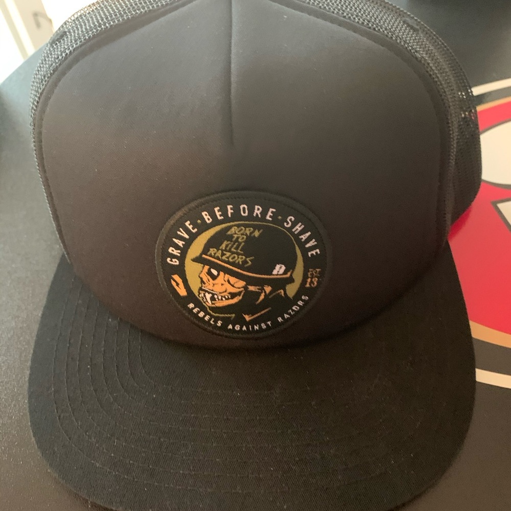 Grave before shave hat